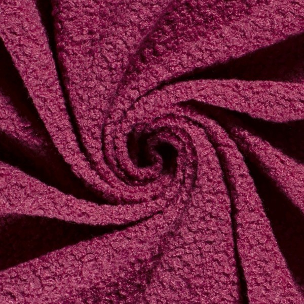 Bouclé uni, Fuchsia